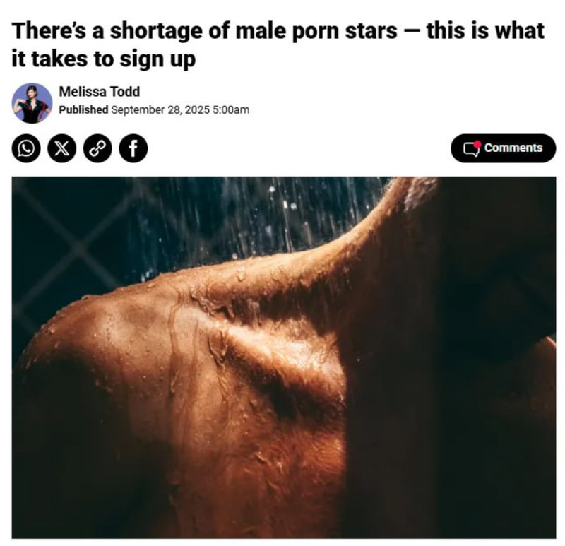 Порноиндустрия в кризисе: на 70 мужчин приходится 10 000 женщин — куда делись актёры?