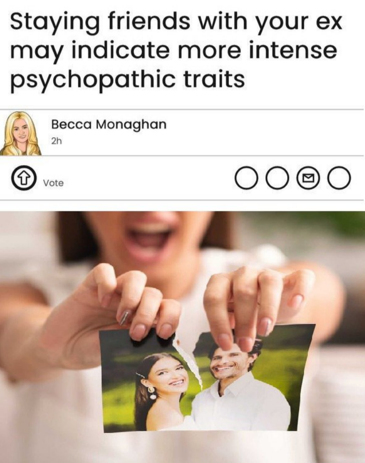 Дружба с бывшими — признак психопата? Новое исследование шокировало всех